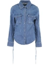 STELLA MCCARTNEY WASHED DENIM SHIRT,10719383