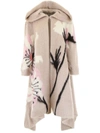 VALENTINO MAXI COAT WITH FLOWERS,10719637