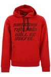 Lanvin Graphic Print Hoodie In Red