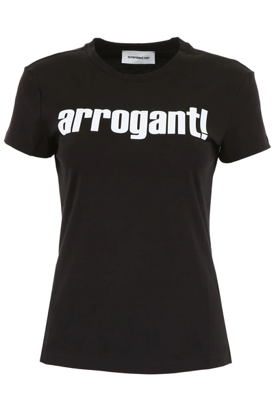 Scrambled Ego Arrogant T-shirt In Black