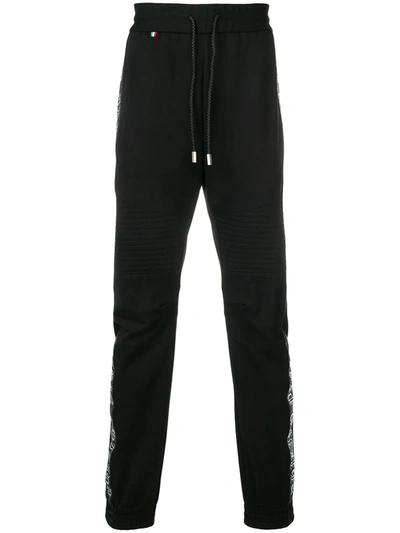 Philipp Plein Stud Embellished Track Pants In Black