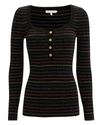 TORN RONNY KOBO ANMITA STRIPE HENLEY  MULTI S,83INT-2489MSP-ANMITA