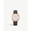 LONGINES L2.752.8.72.3 SAINT IMEIR 18CT ROSE-GOLD AND CROCODILE-EMBOSSED LEATHER CHRONOGRAPH WATCH