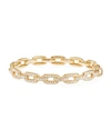 David Yurman Stax Chain Link Bracelet With Diamonds In 18k Yellow Gold