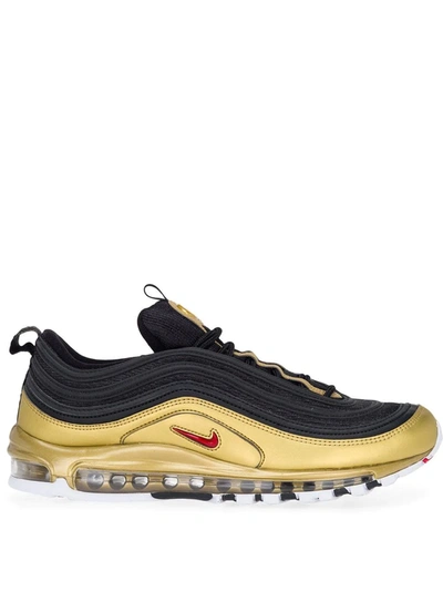 Nike Men's Air Max 97 Qs Casual Shoes, Yellow/black In Gold