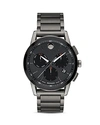 MOVADO MUSEUM SPORT GUNMETAL-TONE CHRONOGRAPH, 43MM,0607291