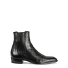 SAINT LAURENT Wyatt black leather Chelsea boots
