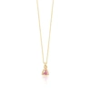 EDGE OF EMBER PINK TOURMALINE CHARM NECKLACE,2877208