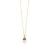 EDGE OF EMBER AMETHYST CHARM NECKLACE,2920385