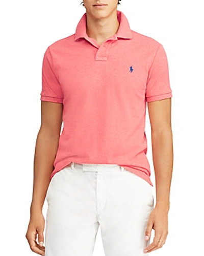 Polo Ralph Lauren Custom Slim Fit Mesh Short Sleeve Polo Shirt In Pink