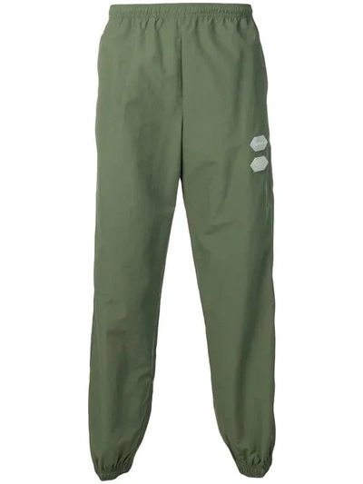 Off-white Logo Technical Track Trousers In Green