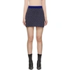 STELLA MCCARTNEY STELLA MCCARTNEY NAVY MONOGRAM MINISKIRT