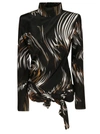 GIVENCHY ABSTRACT PRINTED BLOUSE,10768645