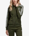 Adidas Originals Track Jacket In Night Cargo Green