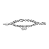 GUCCI GUCCI SILVER CHARMS BRACELET