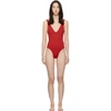 HER LINE HER LINE SSENSE EXCLUSIVE RED ESTER ONE-PIECE SWIMSUIT