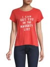 WILDFOX Naughty List Cotton T-Shirt