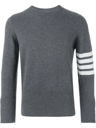 THOM BROWNE 4-BAR CASHMERE PULLOVER,MKA001A0001111226769