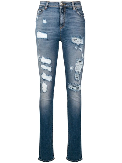 Philipp Plein Ripped Skinny Jeans - 蓝色 In Blue
