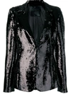 Philipp Plein Sequin Embellished Blazer In Black