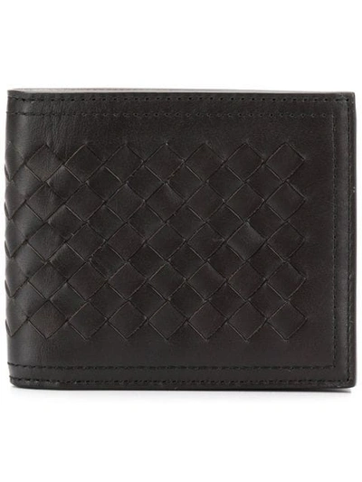 Bottega Veneta Intecciato Weave Leather Bifold Wallet In 2028 Brown