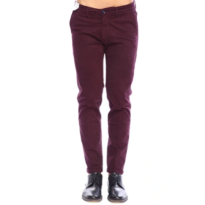 Re-hash Trousers Trousers Men  In Burgundy