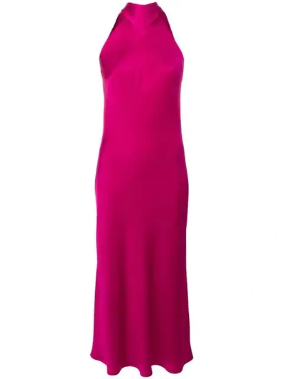 Galvan Sienna Satin Dress - 粉色 In Pink