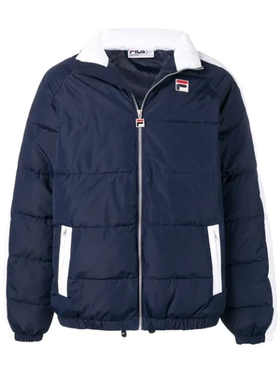 Fila Ledger Archive Puffer Jacket In Blue