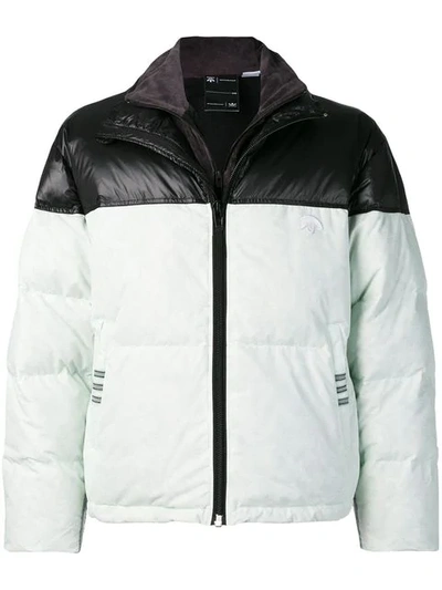 Adidas Originals By Alexander Wang Double Layered Nylon Down Jacket In Black