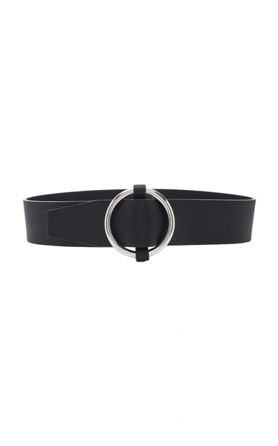 Anderson's Nappa Leather O-ring Belt In Black