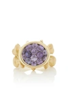 VRAM CHRONA 18K GOLD STERLING SILVER AND SAPPHIRE RING,R-247-712-7.5