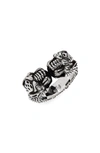 GUCCI TIGER HEADS RING,YBC498531001024