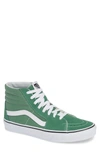 Vans 'sk8-hi' Sneaker In Deep Green/ True White