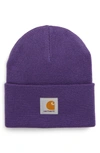 CARHARTT WATCH HAT - PURPLE,I020222