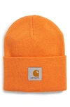 CARHARTT WATCH HAT - ORANGE,I020222