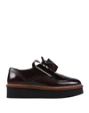 Tod's Lace-up Shoes In Maroon