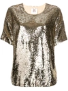 FIGUE FIGUE LAYLA SEQUIN TOP - GOLD