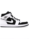 NIKE NIKE AIR JORDAN 1 MID SNEAKERS - WHITE