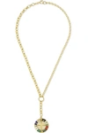 FOUNDRAE 18-karat gold, diamond and enamel necklace