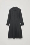 COS MID-LENGTH WOOL SHIRT DRESS,0701762001