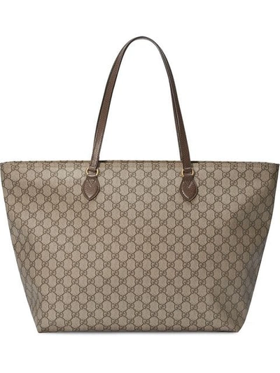 Gucci Gg Monogram Tote Bag In Neutrals