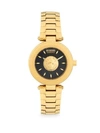 VERSUS Lion Head Goldtone Stainless Steel Analog Bracelet Watch,0400010033713
