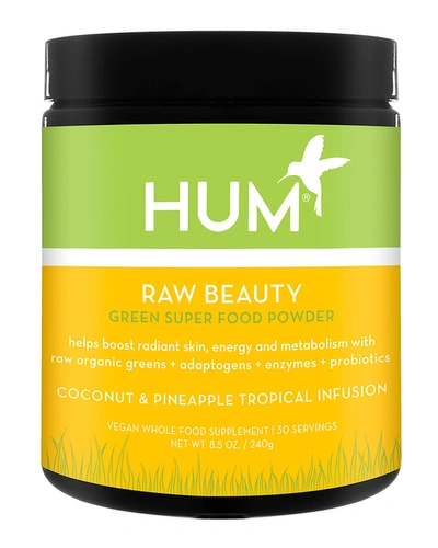 Hum Nutrition Raw Beauty Skin & Energy Green Superfood Powder Tropical 8.5 oz/ 240 G