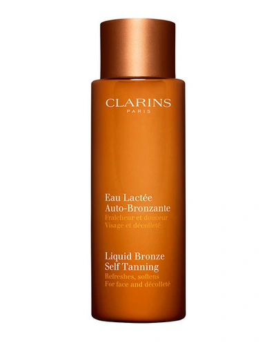 Clarins 4.2 Oz. Liquid Bronze Self Tanning For Face & Decollete In Clear
