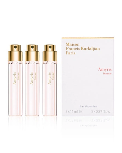 MAISON FRANCIS KURKDJIAN AMYRIS FEMME EAU DE PARFUM TRAVEL SPRAY REFILLS, 3 X 0.37 OZ.,PROD175870292