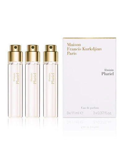 Maison Francis Kurkdjian 3 X 0.37 Oz. F&eacute;minin Pluriel Eau De Parfum Spray Travel Refills