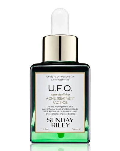 Sunday Riley U. F.o. Salicylic Acid Bha Acne Treatment Face Oil 1.18 oz/ 35 ml In N,a