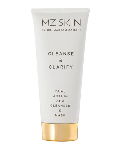 Mz Skin Cleanse And Clarify Dual Action Aha Cleanser And Mask, 3.4 Oz./ 100 ml