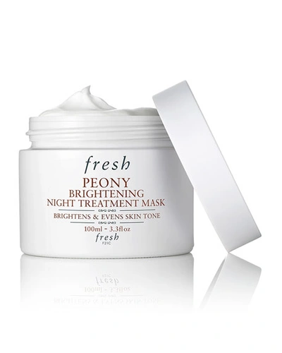 Fresh Peony Brightening Night Treatment Mask 3.3 oz/ 100 ml In White