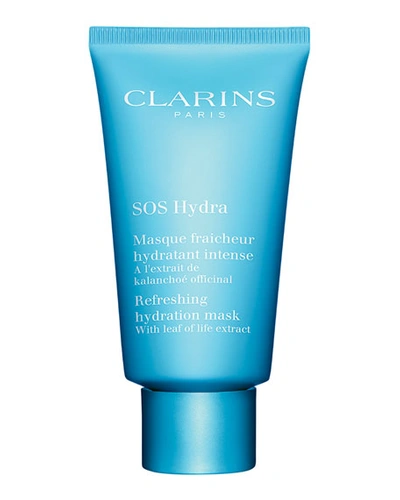 Clarins Sos Hydra Refreshing Hydration Mask With Leaf Of Life Extract In Blue